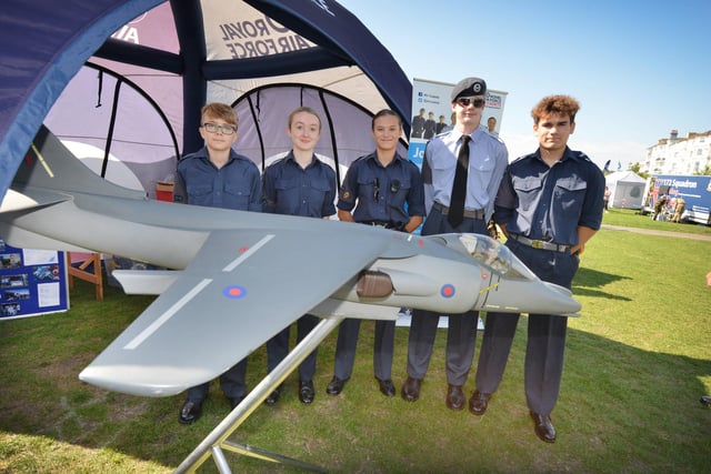 Airbourne 2023 static displays on Western Lawns as the show opens to the public at 10.30am on August 17.