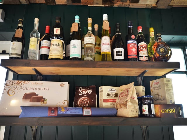 La Delizia has a range of liquors, chocolates and hard to find speciality vermouths