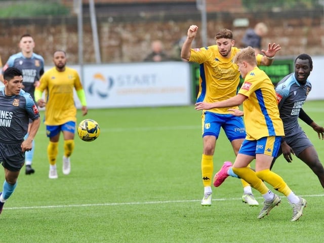 Action and goal celebration's from Lancing's win over Three Bridges
