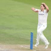James Coles bowls during the second innings of during the LV= Insurance County Championship Division 2 match between Sussex and Derbyshire at The 1st Central County Ground. (Photo by Warren Little/Getty Images)