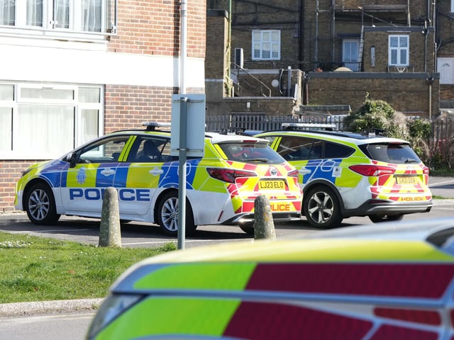 A man who was ‘negotiated’ to leave an address in Sussex has been arrested on suspicion of harassment.