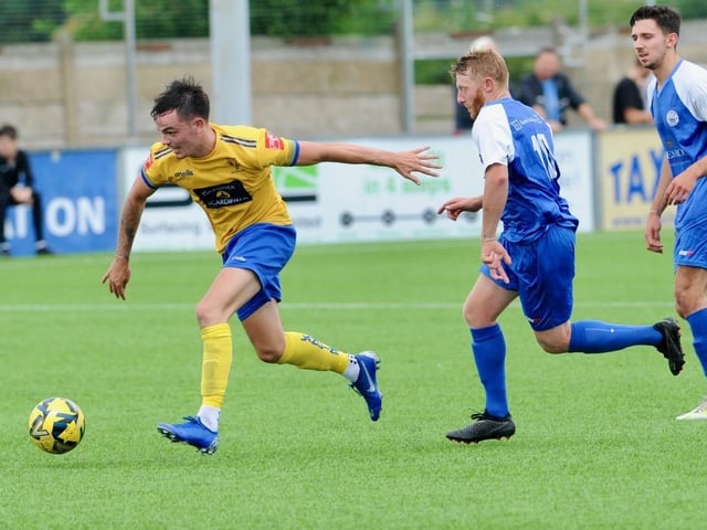 Lancing FC take on Shoreham FC in a pre-season friendly at Culver Road