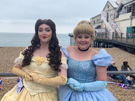 Disney Princesses at the street party