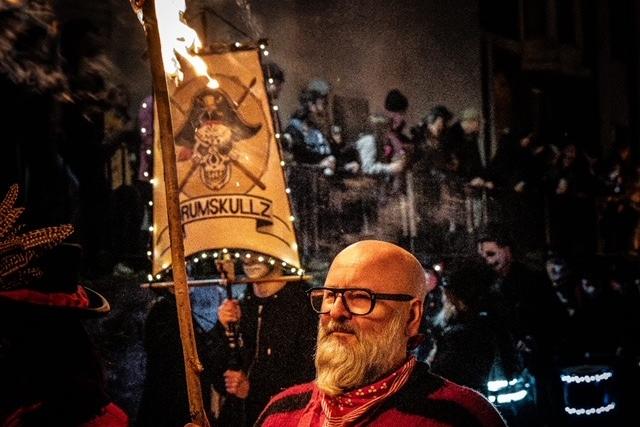 Bonfire procession by Peter Mould