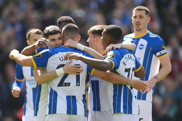 Brighton and Hove Albion were in scintillating form as they walloped Wolves in the Premier League at the Amex Stadium