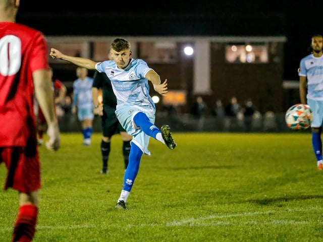 Action from Eastbourne Borough's 2-1 win at Wick in the Sussex Senior Cup