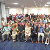 Guests, judges, organisers and students at the Mid Sussex STEM Challenge 2026. All photos: Hollie Robards, HR26070601, Iconic Media Group
