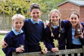 Festival ambassadors and runners-up – Amy Coleman, Peter Langley, Sofia Welch and Tobias Clark