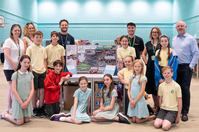 Lindfield school and Caffyns with their display – winners at the Haywards Heath part of the Mid Sussex Science Week. Alex Rickard Photography
.