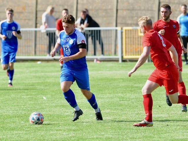 Action from Shoreham v Pagham in the SCFL premier division