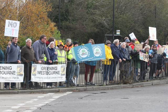 Chichester harbour protest to say 'Enough is enough'. Photo by Derek Martin Photography and Art.;