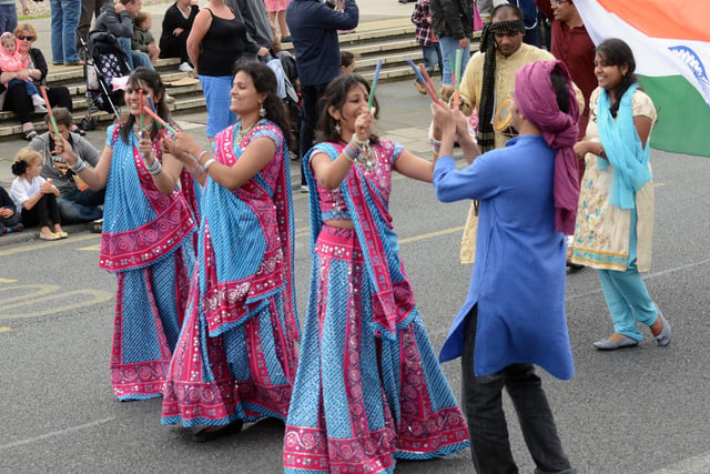 Delightful dancing from Worthing's Indian community
