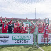 Worthing lift the National South trophy | Picture: Jay Wrighte