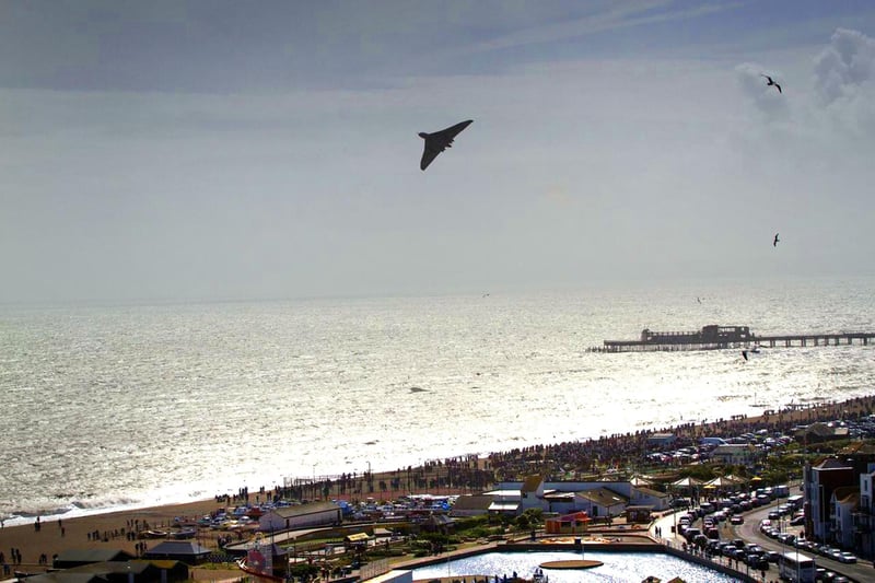 Vulcan over Hastings. 15/6/13Pic by Jason Richardson