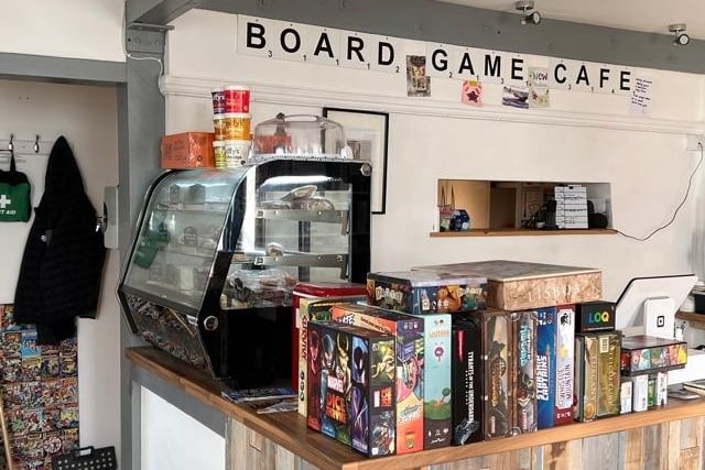 Inside the Board Game Cafe