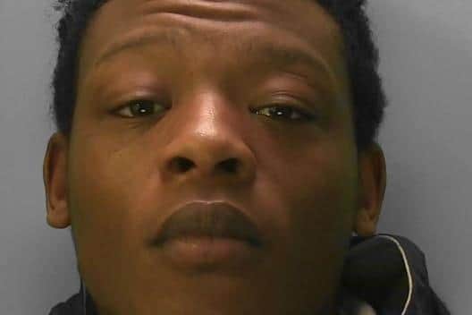 Hussein Jallow, of Nyetimber Hill, Brighton, pleaded guilty to possession with intent to supply crack cocaine, possession with intent to supply heroin and possession of cannabis. Picture courtesy of British Transport Police