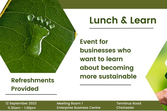 Businesses in the Chichester District are encouraged to attend a sustainability ‘Lunch and Learn’ e
