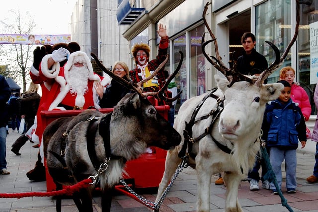 Father Christmas in Montague Street in November 2007