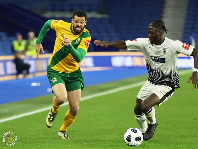 James Hammond’s majestic 95th minute free-kick clinched Horsham FC’s first league and Sussex Transport Senior Cup double in the club’s history.