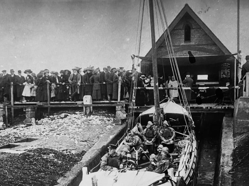 The boathouse has evolved with the lifeboats it has launched. The slipway is remembered by many with great fondness. The station moved with the opportunities of modernisation. Gas and water were laid in 1896, electricity in 1920.