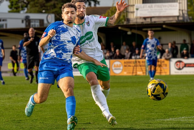 Action and goal celebrations from Bognor Regis Town's 3-0 Isthmian premier win over Wingate and Finchley