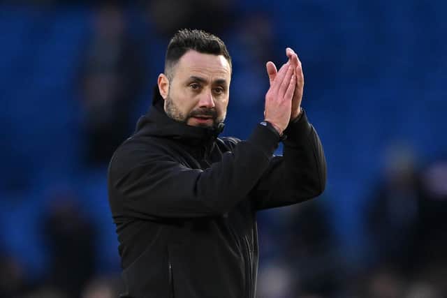 Bayern Munich have reportedly earmarked Brighton & Hove Albion head coach Roberto De Zerbi as a ‘possible alternative’ to their top managerial target Xabi Alonso. Picture by Mike Hewitt/Getty Images
