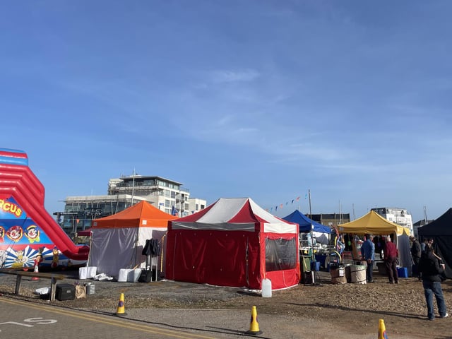Sovereign Harbour transformed into funfair for new Apple TV show