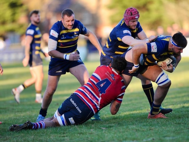 Action from Worthing Raiders v Tonbridge Juddians in National two east