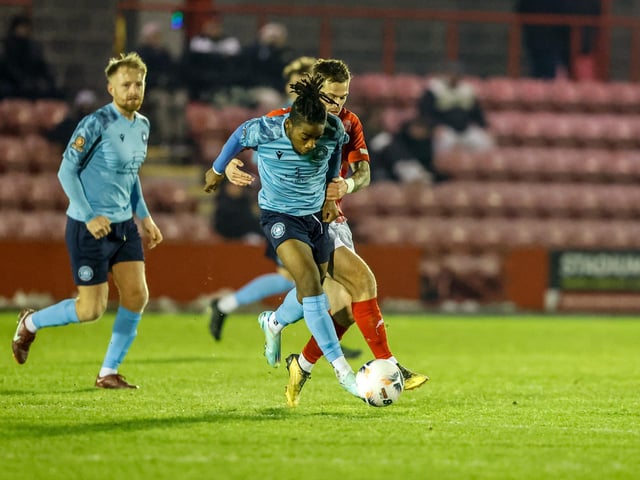 Action from Eastbourne Borough's superb 2-0 National League South win away to leaders Ebbsfleet