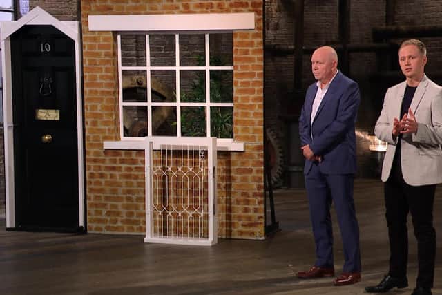 Horsham father and son Peter and Chris Maxted making their pitch on TV's Dragon's Den