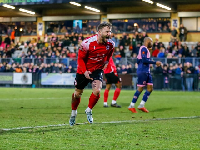 Action and goal celebrations from Eastbourne Borough's fine 3-1 win at Dulwich Hamlet in National League South