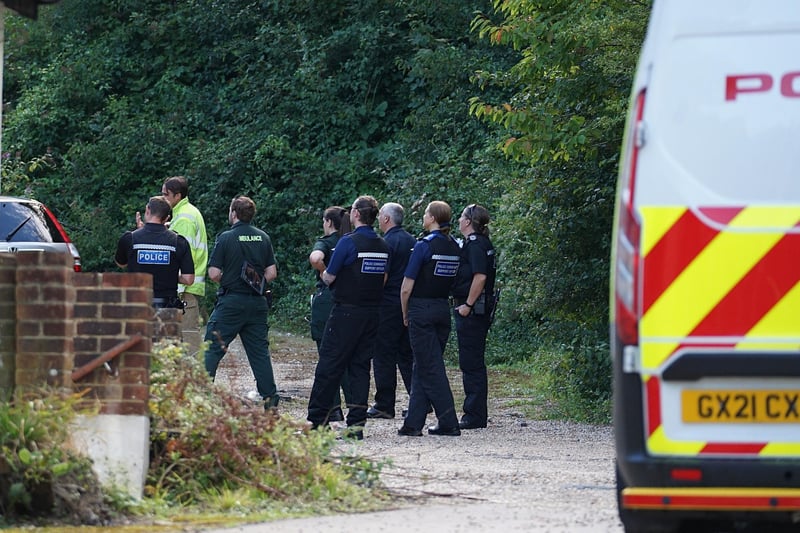 The emergency services were out in force after a young person reportedly fell from a cliff in Lewes