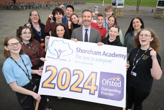 Shoreham Academy has retained its outstanding rating after its first inspection in 12 years.