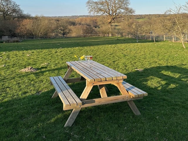 The site offers scenic views