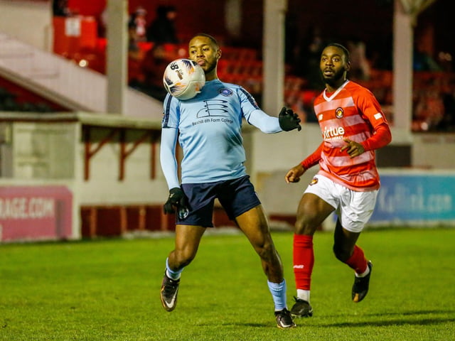 Action from Eastbourne Borough's superb 2-0 National League South win away to leaders Ebbsfleet