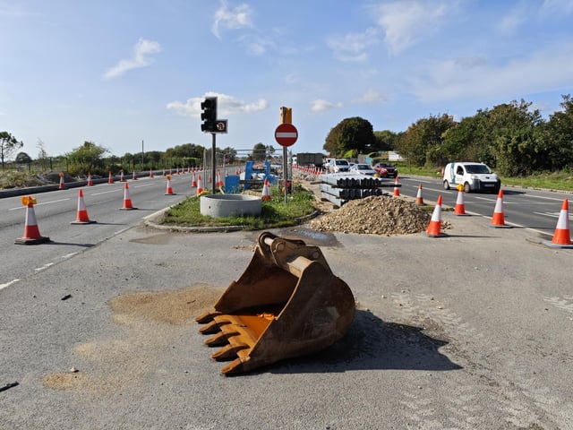 Works are underway to transform a brownfield site on the A27 into a new business park.