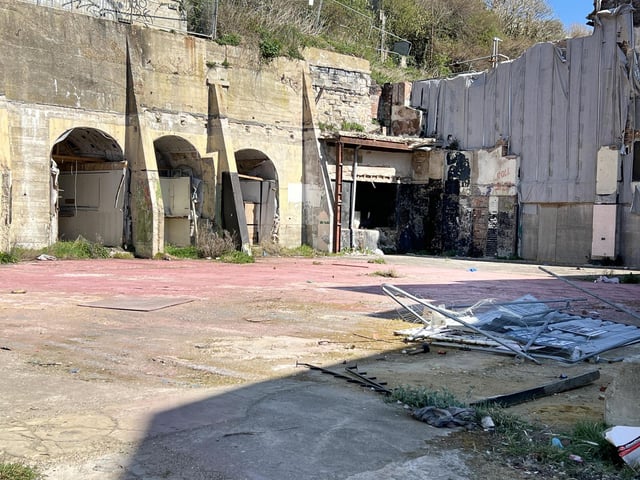 The site of a former amusement arcade and nightclub in George Street, Hastings. Pic April 2 2025.