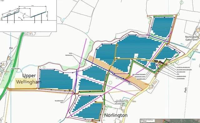 Proposed location of the Ringmer solar farm