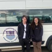 Zalia Ali and Connor Gillam, A level business studies students at Felpham Community College, have been working with Portsmouth Water