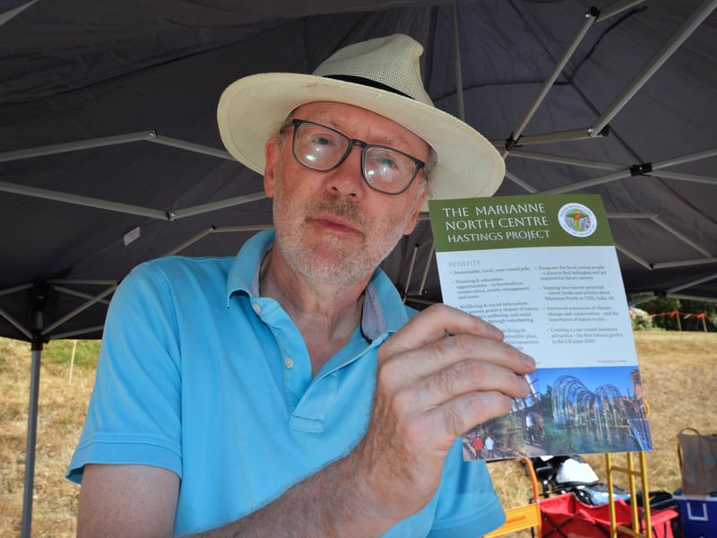 Hastings Botanic Garden's Midsummer Festival 2026. Alexander Wilberforce, Chairman of the Marianne North Centre Hastings.