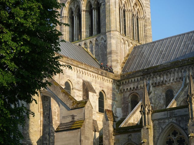 15 photos: smoke rising from West Sussex Cathedral and fire engines, ambulances and police on scene