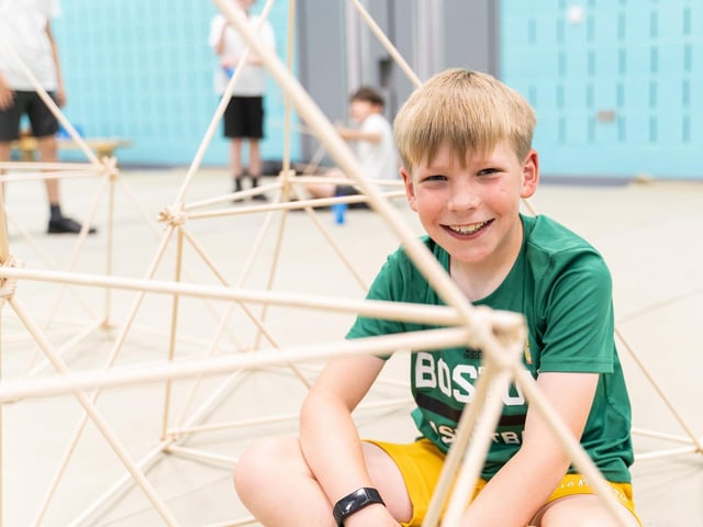 Giant tetrahedron at the Haywards Heath event of the Mid Sussex Science Week. Alex Rickard Photography