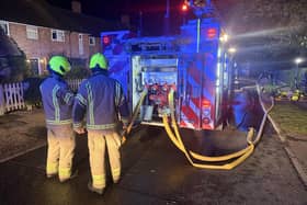 West Sussex Fire and Rescue Service at The Sands in Ashington in the early hours of Wednesday, October 28. Photo by: Eddie Mitchell