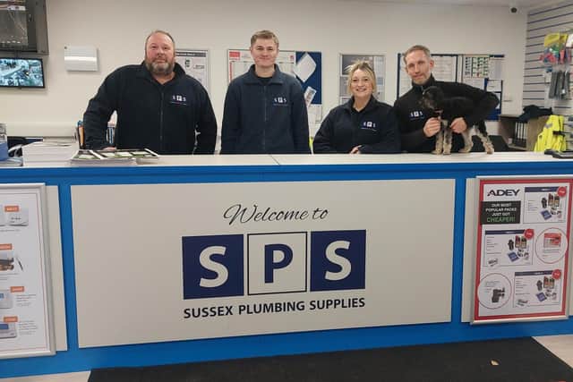 From left to right: Neil Pysden, manager, Alan, Zoe and Owen