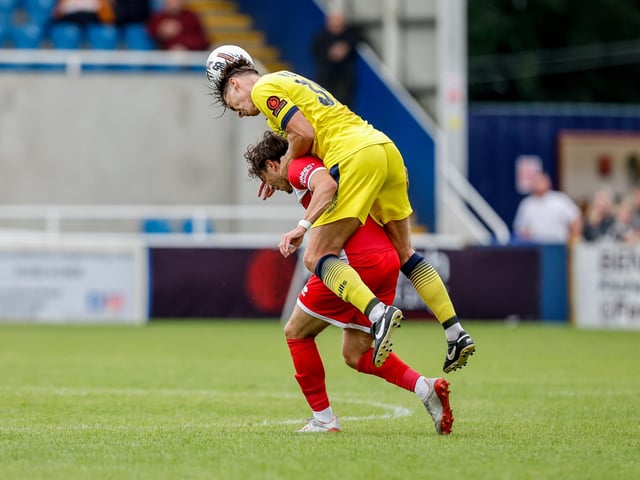 Action from Eastbourne Borough's 1-1 National League South draw at Farnborough