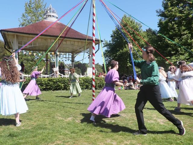 Crowning of the May Queen in Alexandra Park, Hastings, on May 11 2025. Photo by Roberts Photographic.