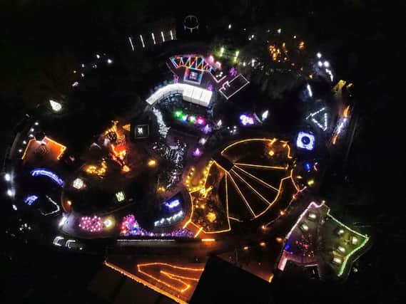 Caption: Paradise Park’s Aglow captured from above by Greg Draven.