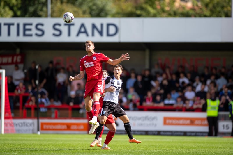 Ashley Nadesan and Tom Nichols (pictured) were playing at the Broadfield Stadium for the first time since his summer move to Gillingham. Photo: Eva Gilbert Photography