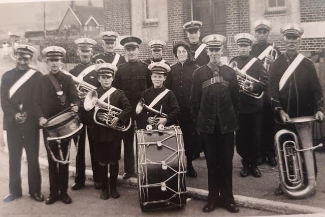 Salvation Army Old Town Band July 1935 Band Master A.A.Waterhouse.