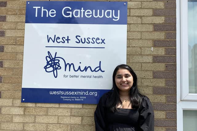 Tanya Marwaha, a trustee at West Sussex Mind – who started an online support community for people suffering with their mental health during the pandemic – has been recognised with a place on the roll of honour of this year’s Diana Award. Photo: West Sussex Mind
